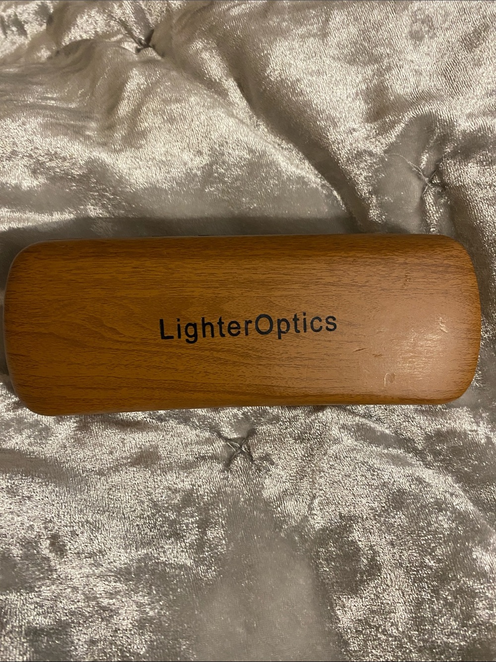 LighterOptics Wood Grain Eyeglass Case - Brown